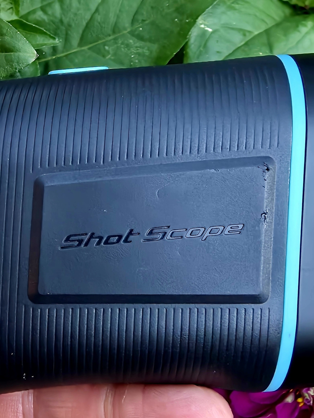 Shot Scope Black Rangefinder with Teal Accent Stripe